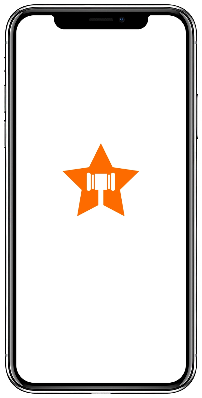 iphone with bidwrangler logo